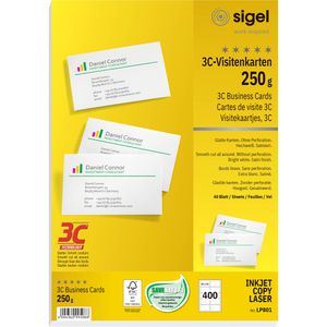 Visitenkarten Sigel LP801- 3C, 85 x 55mm