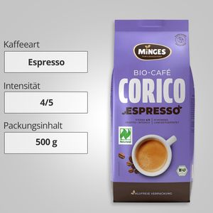 Produktbild für Kaffee Minges Corico Espresso, BIO