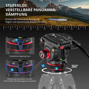 Produktbild für Stativ Neewer TP75, Höhe bis 189 cm
