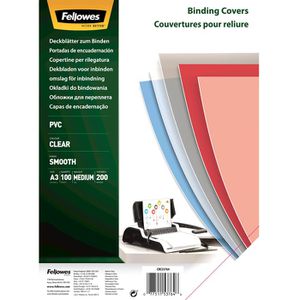 Bindefolien Fellowes 53764, klar-transparent, 200 mic