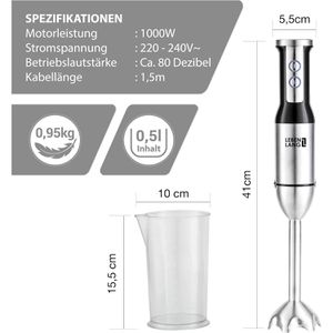Produktbild für Stabmixer LEBENLANG LBL4589, Set
