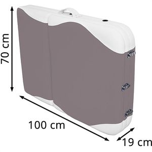 Produktbild für Massageliege Teqler Sentosa, aus Aluminium, klappbar