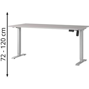 Schreibtisch Germania Profi 3.0, 8025-643, kaschmir / silber