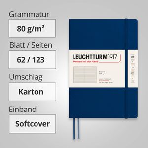 Produktbild für Notizbuch Leuchtturm1917 Medium, 362840, Karton Softcover