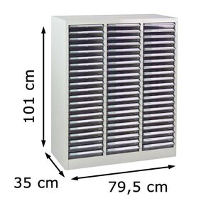 Produktbild für Schubladenschrank ADB SC3x21, 40615, aus Metall