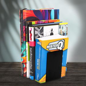 Produktbild für Buchstütze Alco 4301-11, schmal, schwarz