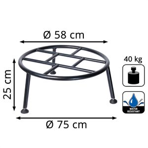Produktbild für Blumenständer Wagner-System GH 0682, schwarz