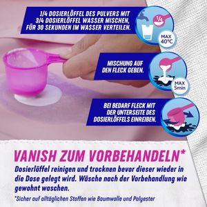 Produktbild für Fleckenentferner Vanish Oxi Action, Powerweiss, Pulver