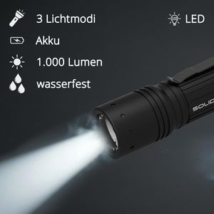 Produktbild für Taschenlampe Ledlenser Solidline ST7R, aufladbar