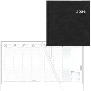 Produktbild für Buchkalender Zettler 786, Sekretär anthrazit, 2026