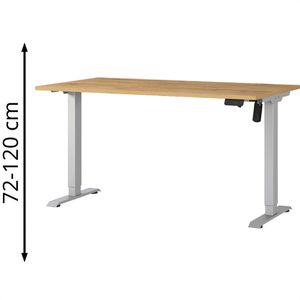 Schreibtisch Germania Profi 3.0, 8023-638, eiche / silber