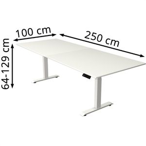 Produktbild für Schreibtisch Kerkmann Move 4, weiß / weiß