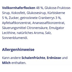 Produktbild für Müsliriegel Corny Haferkraft Cranberry-Kürbiskern