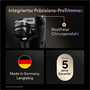 Produktbild für Elektrorasierer Braun Series 9, 9660cc, schwarz