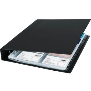 Produktbild für Visitenkartenmappe Sigel VZ301, schwarz, A4