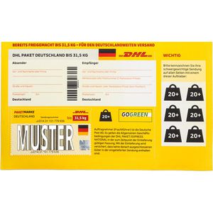 Paketmarke DeutschePost national, bis 31,5kg