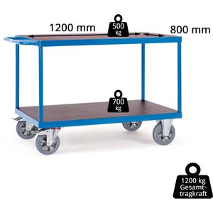 Produktbild für Tischwagen Fetra 12403, aus Metall &amp; Holz