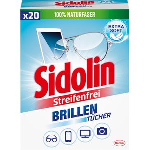Brillenputztücher Sidolin Brillentücher streifenfrei, feucht