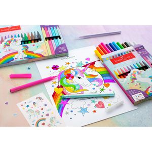 Produktbild für Filzstifte Faber-Castell 18+6 Einhorn, 554221