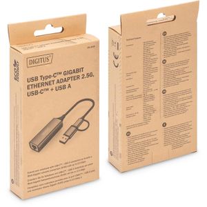 Produktbild für USB-Adapter Digitus Ethernet 2.5G, DN-3028