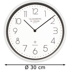 Produktbild für Wanduhr Falkenberg&amp;Söhne Kunststoff, analog, Funkuhr