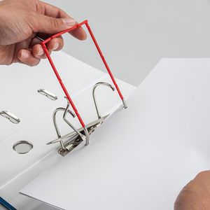 BNT Abheftbügel 616309, D-Clip, mit Deckschiene, Plastik mit Drahtkern