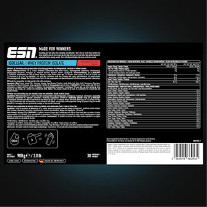 Produktbild für Proteinpulver ESN ISOCLEAR Whey Isolate, 908g