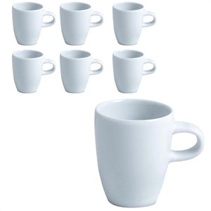 Van-Well Kaffeetassen Java, 190 ml, Porzellan, weiß, 6 Stück , 6 Stück
