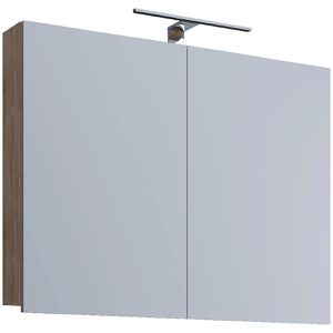 Produktbild für Spiegelschrank VCM Badinos 914882, sonoma eiche