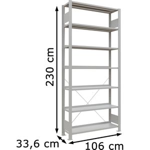 Produktbild für Aktenregal Schulte MULTIplus85, 36013, aus Metall
