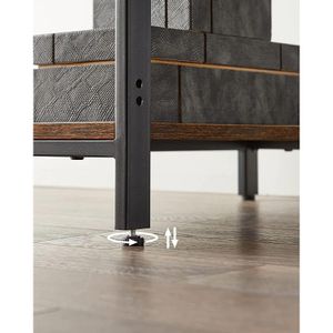 Produktbild für Schreibtisch Vasagle LWD046B01, braun / schwarz