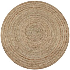 Teppich vidaXL Jute, rund, geflochten, Ø 150cm