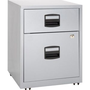Produktbild für Rollcontainer Bisley-Home PFA, aus Metall, lichtgrau