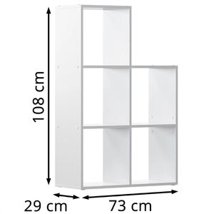 Produktbild für Bücherregal Vicco Aramis, weiß