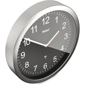 Produktbild für Wanduhr Mebus 14120, Aluminium, analog, Funkuhr