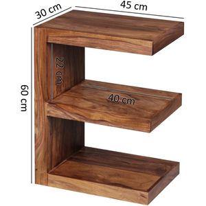 Produktbild für Beistelltisch Wohnling Mumbai, WL1.304, sheesham