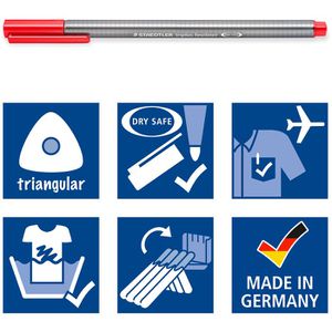 Produktbild für Fineliner Staedtler Triplus, 334-2