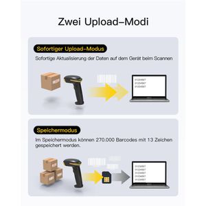 Produktbild für Barcode-Scanner Inateck BCST-36_black, kabellos