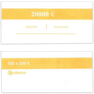 Produktbild für Geldbanderolen effektivo 10375, 200 Euro