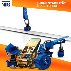 Produktbild für Spanngurt NTG mit Airline-Fitting &amp; Ratsche