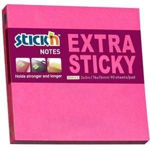 Haftnotizen Stickn Extra Sticky Notes, neonpink