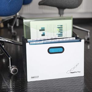 Produktbild für Fächermappe RAPESCO SupaFile Plus 1622 A4+ weiß