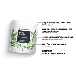 Produktbild für Proteinpulver natural-elements Whey Protein, 1 kg