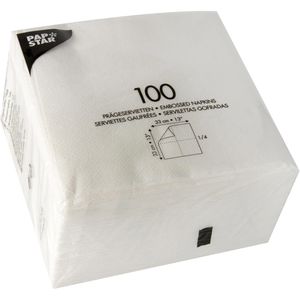 Produktbild für Servietten Papstar 81451, weiß
