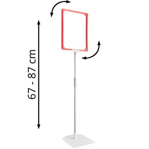 Infoständer Böttcher-AG aus Aluminium, rot, A4
