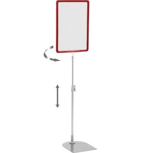 Infoständer Böttcher-AG beidseitig, rot, A4