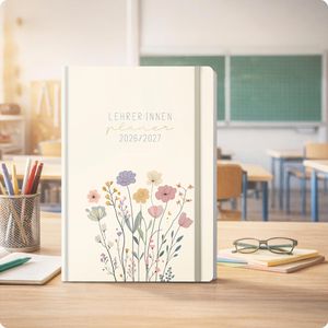 Produktbild für Lehrerkalender Häfft Flower Joy, Schuljahr 2026/2027