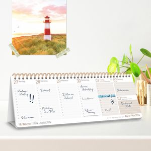 Produktbild für Tischkalender Häfft 9951-8, Soft Beige, Jahr 2026