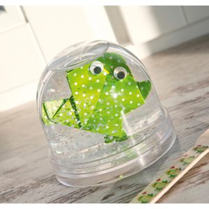 Produktbild für Schneekugel Heyda 204888400, aus Kunststoff, mit Glitzer