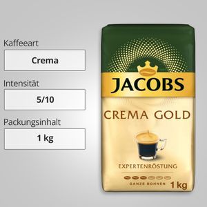 Produktbild für Kaffee Jacobs Crema Gold